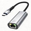 USB-C to 2.5Gbps Ethernet Network Adapter — High-Speed Wired LAN for Laptops & Routers