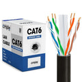 Cmple Cat6 Bulk Network Cable – 1000ft 23AWG 550MHz High-Performance LAN Cable