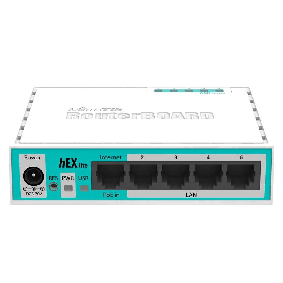 MikroTik hEX lite RB750r2 5-Port Fast Ethernet Router